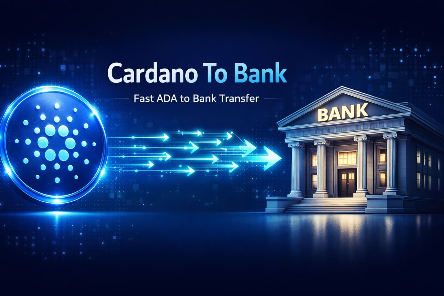 Cashout Cardano to Bank Account - Convert Cardano (ADA) to cash instantly