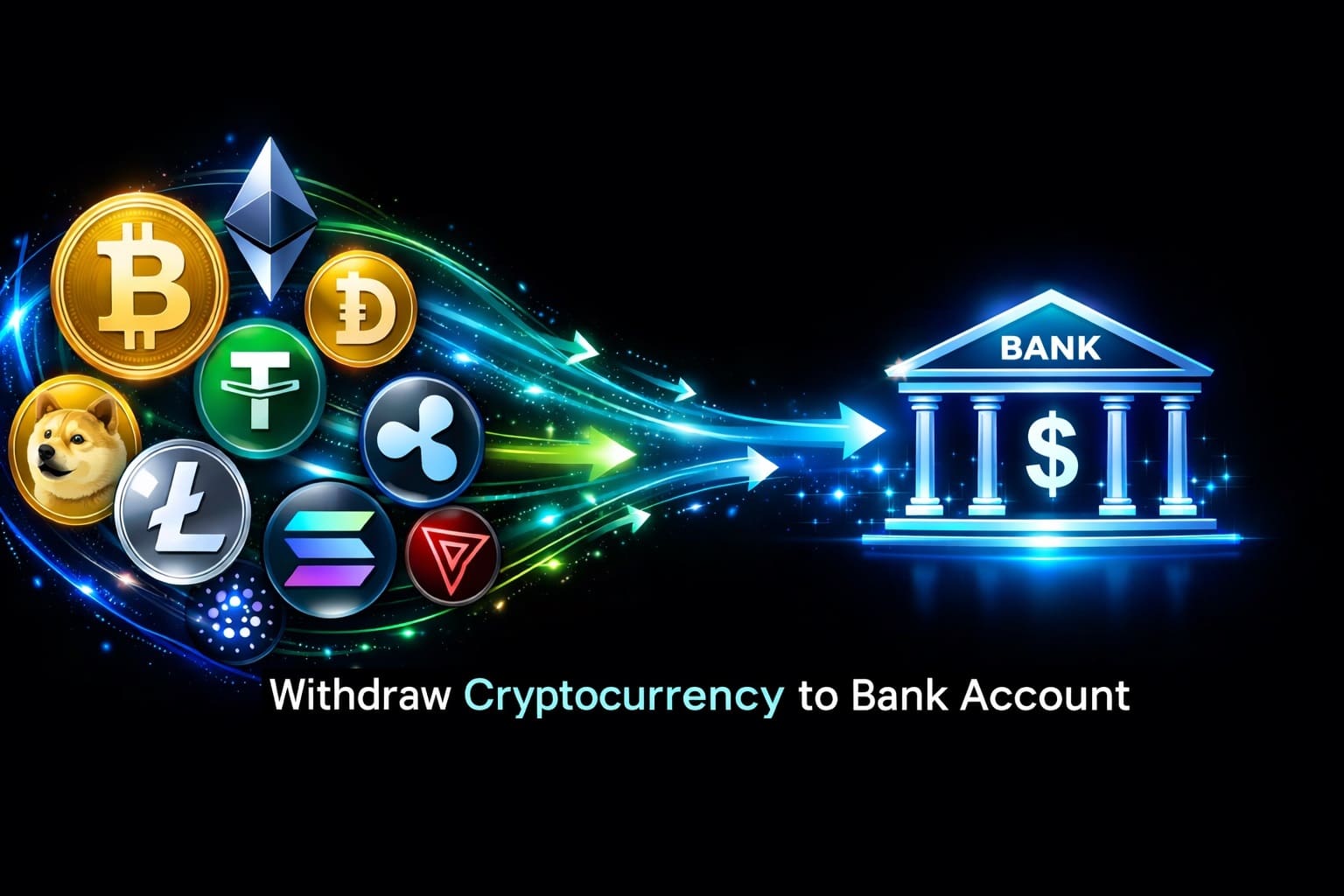 Cryptocurrency to Bank Account - Withdraw Local or International bank